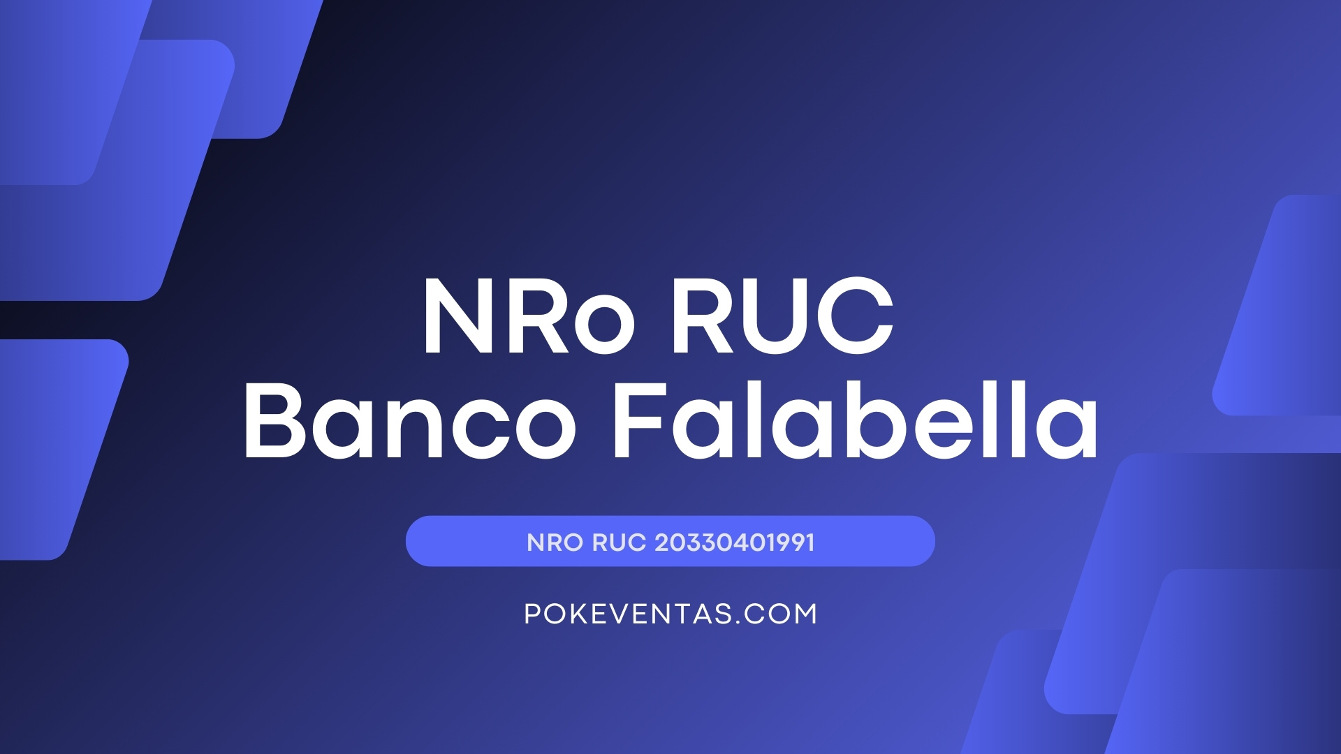 RUC Banco Falabella Perú