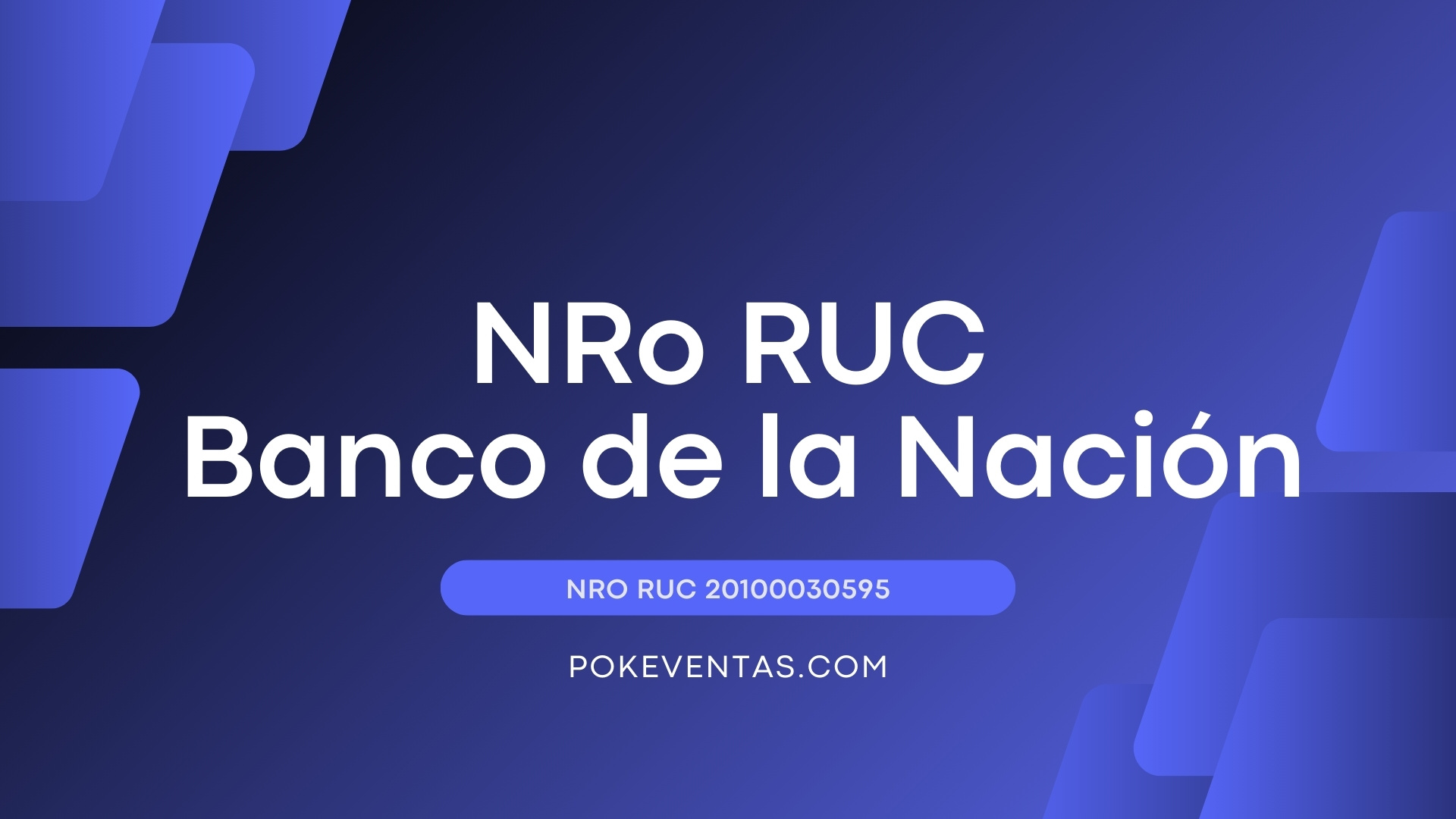 RUC Banco de la Nación