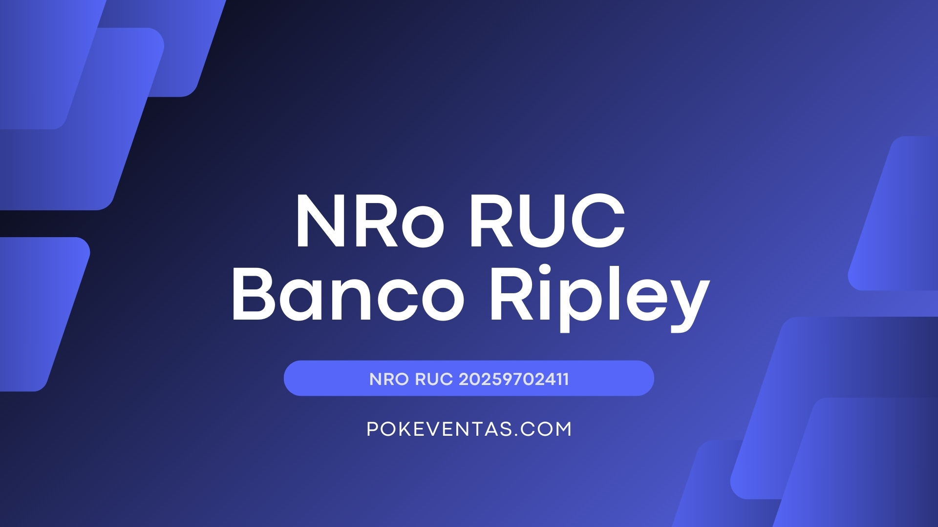 RUC del Banco RIPLEY PERU